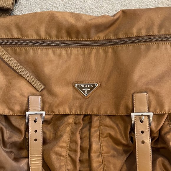 Prada Brown Nylon Vela Sport Messenger Bag - Picture 2 of 16